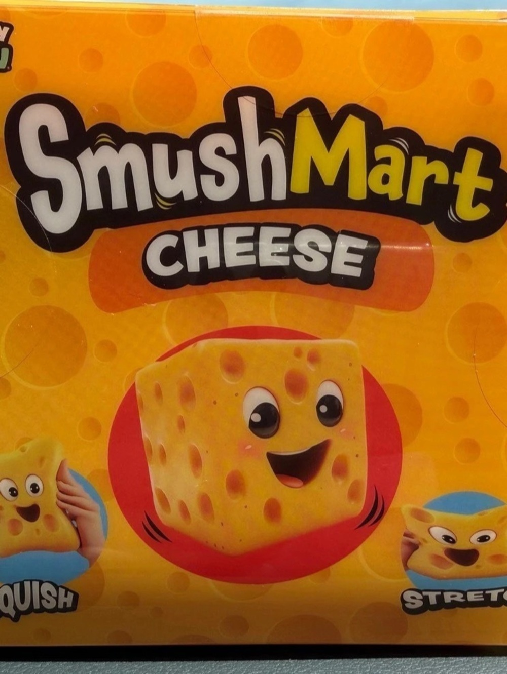 Crazy Fun SmushMArt Cheese Squish Cheese Toy Yellow